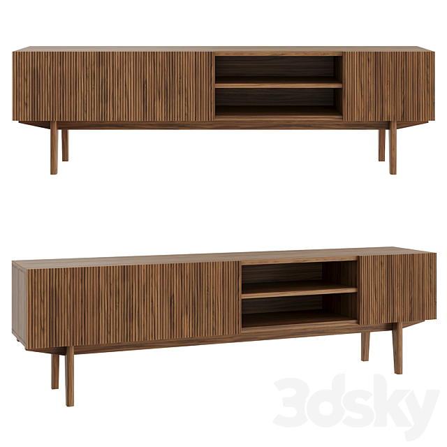 TV Stand Scandi Puzzlemebel 3ds Max - thumbnail 1