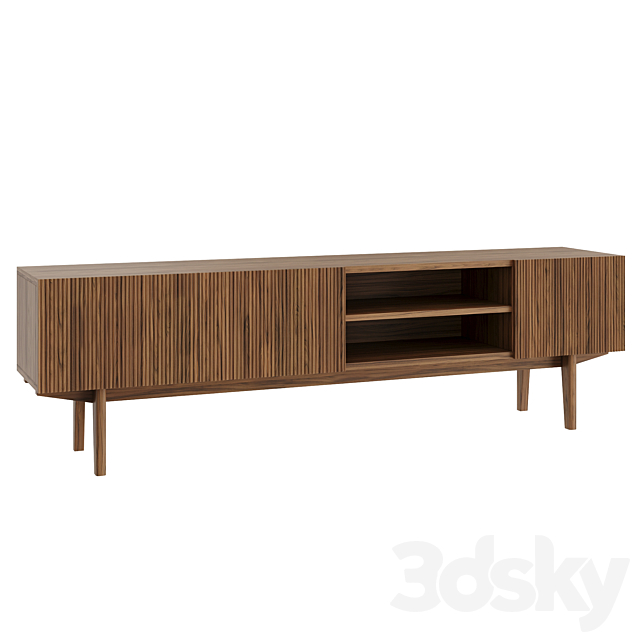 TV Stand Scandi Puzzlemebel 3ds Max - thumbnail 2