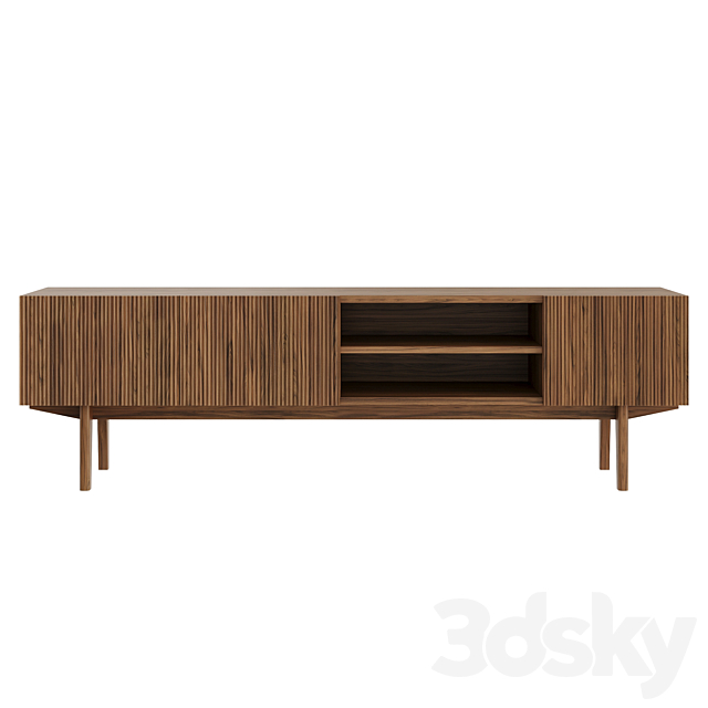 TV Stand Scandi Puzzlemebel 3ds Max - thumbnail 3