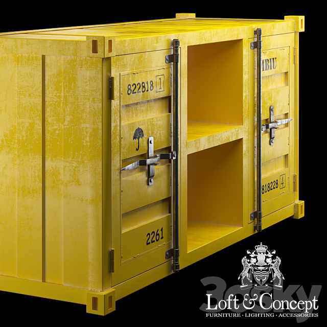 TV tables LOFT TV CONTAINER (4 COLORS) 3DSMax File - thumbnail 2