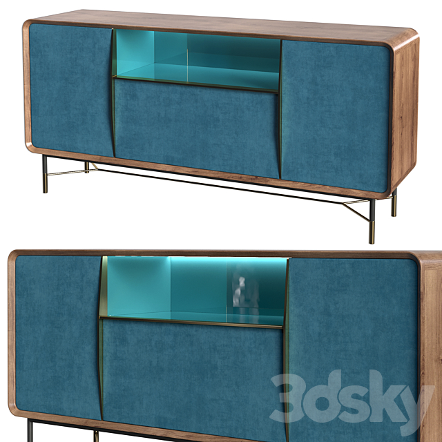 Ulivi Salotti Chantal Blue Sideboard 3DSMax File - thumbnail 1