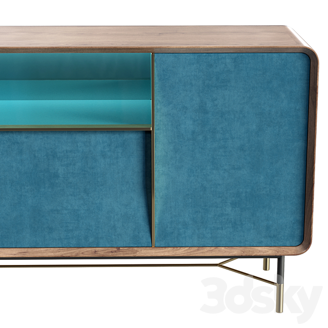 Ulivi Salotti Chantal Blue Sideboard 3DSMax File - thumbnail 3