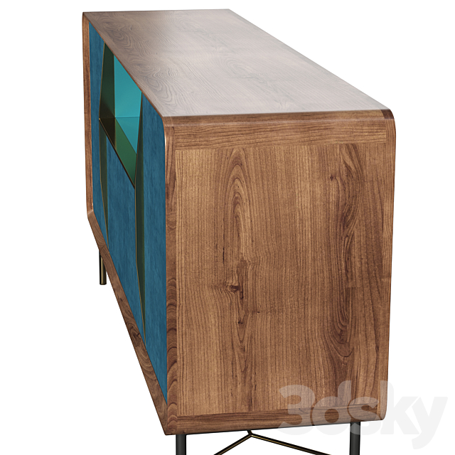 Ulivi Salotti Chantal Blue Sideboard 3DSMax File - thumbnail 4