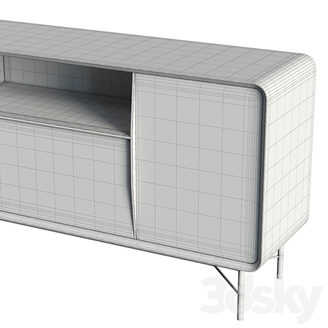 Ulivi Salotti Chantal Blue Sideboard 3DSMax File - thumbnail 5