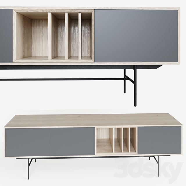 Valencia TV Cabinet by Unico Milano 3DSMax File - thumbnail 1