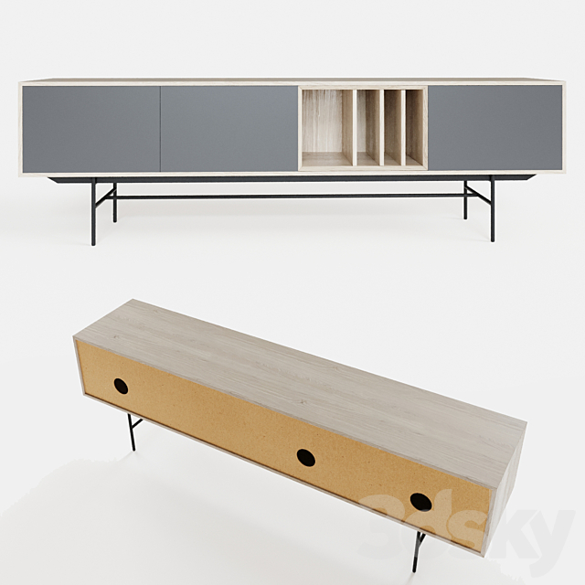 Valencia TV Cabinet by Unico Milano 3DSMax File - thumbnail 2