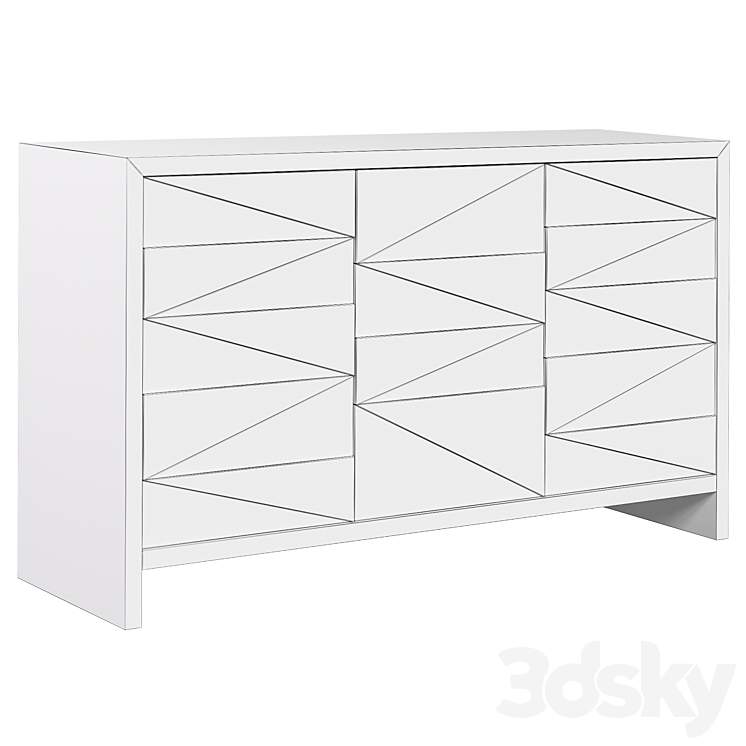 Vector Sideboard Caracole chest of drawers 3DS Max - thumbnail 2