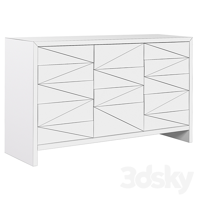 Vector Sideboard Caracole chest of drawers 3DSMax File - thumbnail 2