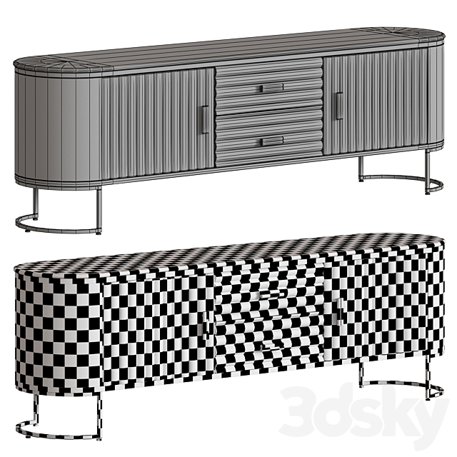 Vical Furniture Gless 3DS Max Model - thumbnail 7