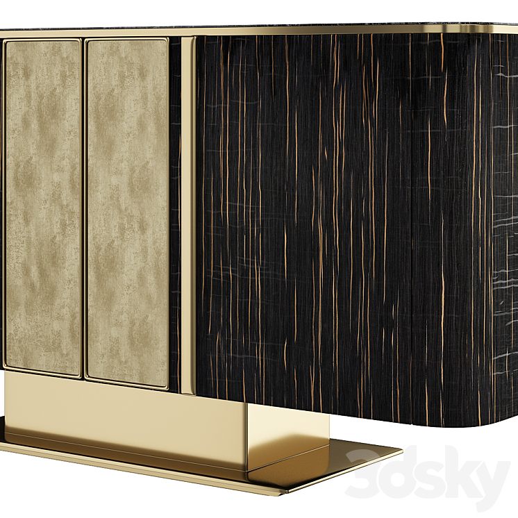 Vincent sideboard II 3DS Max - thumbnail 2