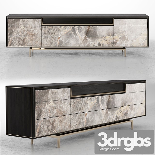 Visionnaire barney lacquered sideboard 2 3dsmax Download - thumbnail 1