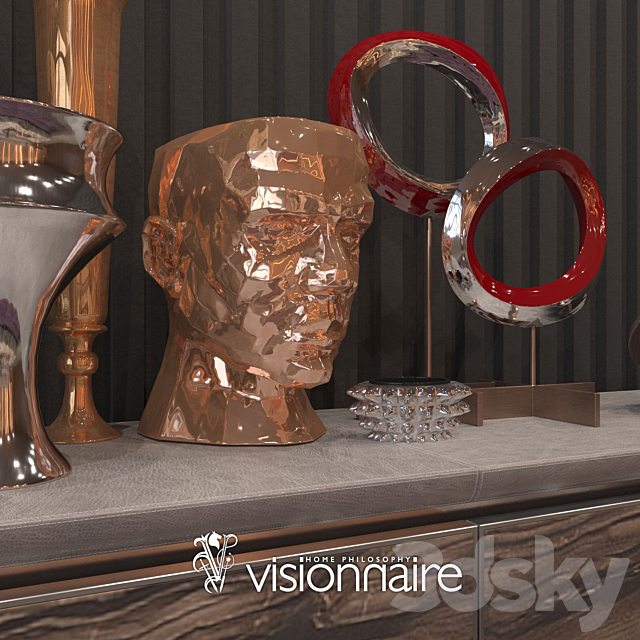 Visionnaire decor set 3ds Max - thumbnail 2