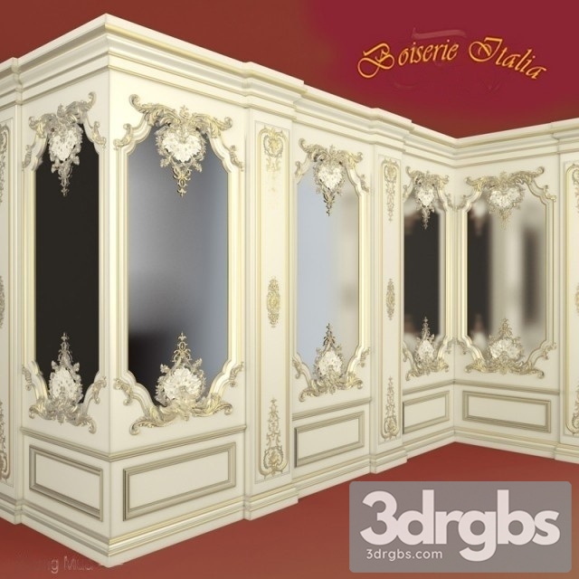 Wall Panel Factory Boiserie Italia 3dsmax Download - thumbnail 1