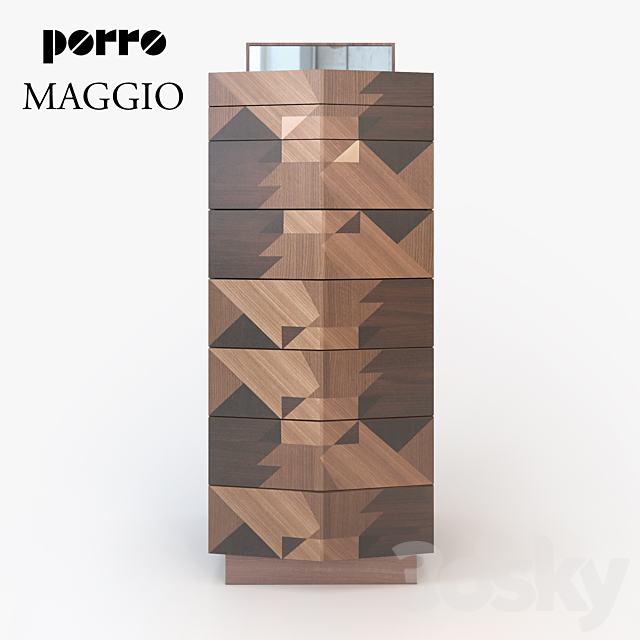 Wardrobe. chest of drawers Porro Maggio 3DSMax File - thumbnail 1