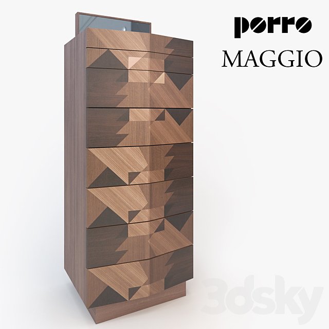 Wardrobe. chest of drawers Porro Maggio 3DSMax File - thumbnail 2