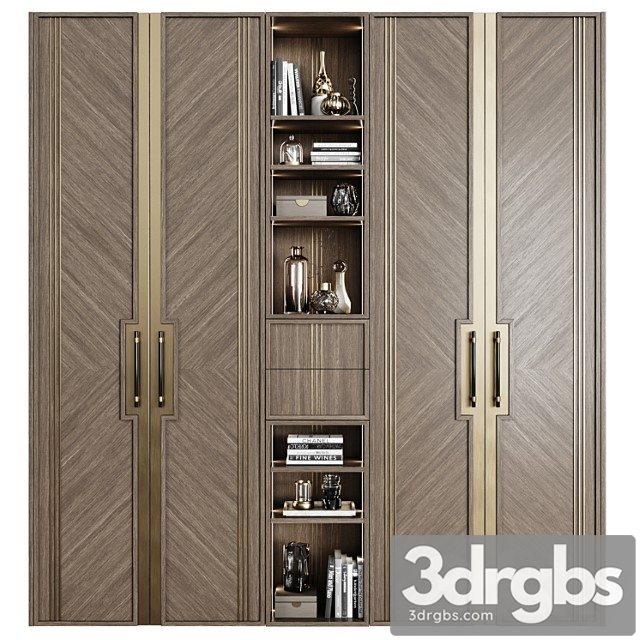 Wardrobe In Art Deco Style 27 3dsmax Download - thumbnail 1