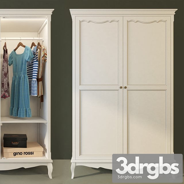 Wardrobe Leontina Beige Shelf 1 3dsmax Download - thumbnail 1