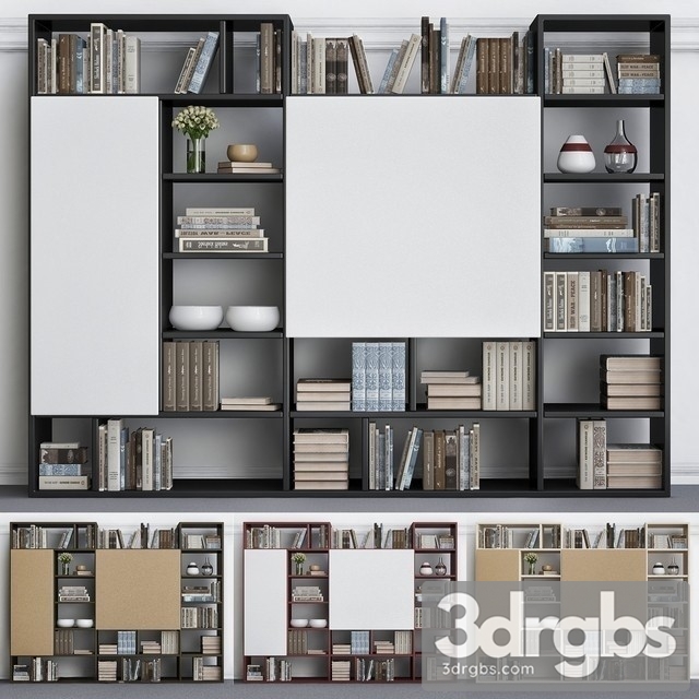 Wardrobe With Decorative Set 3dsmax Download - thumbnail 1