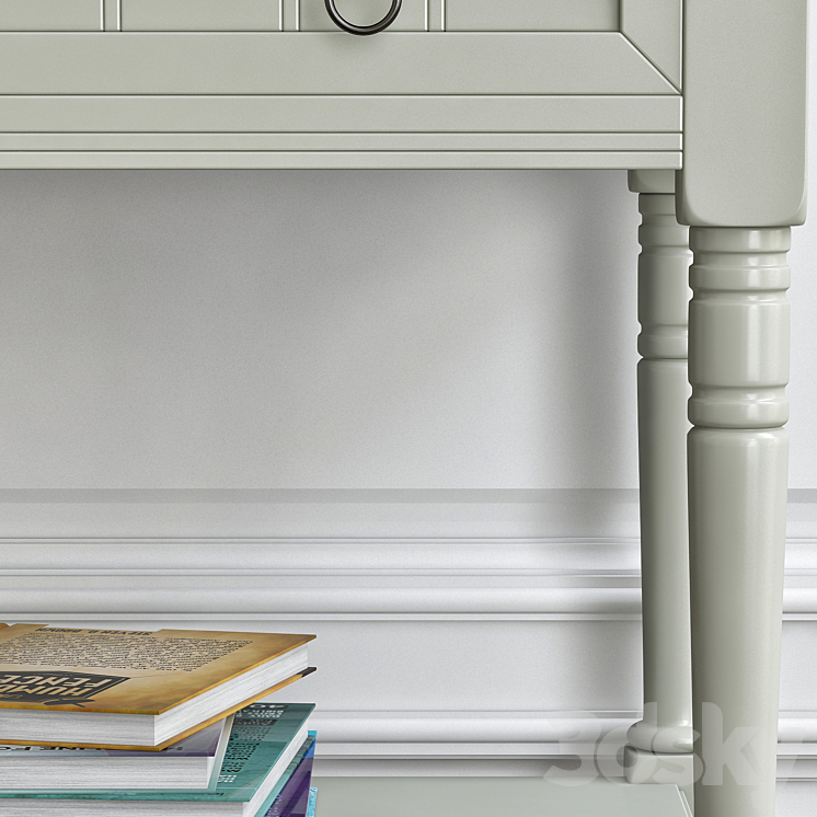 WayFair Wedgewood Console Table 3DS Max - thumbnail 2