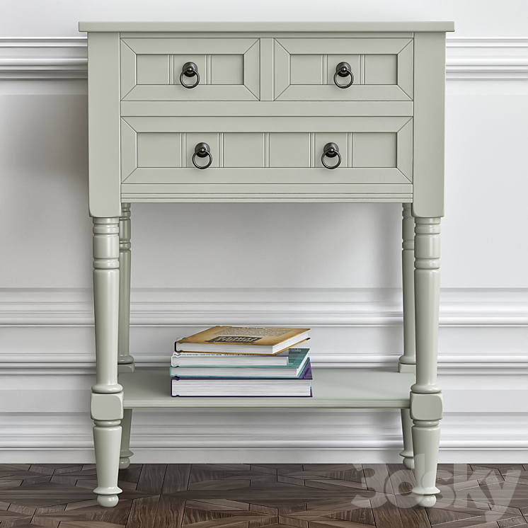 WayFair Wedgewood Console Table 3DS Max - thumbnail 1