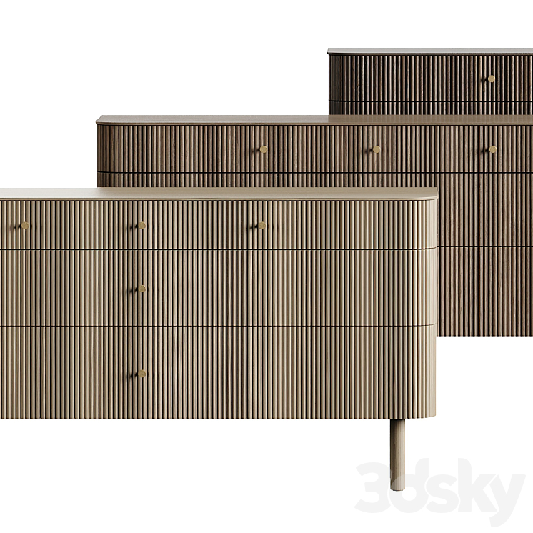 WeatElm Ellington Sideboard 3DS Max Model - thumbnail 2