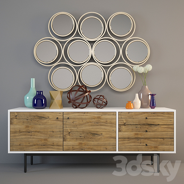 west elm Console & decor 3DSMax File - thumbnail 1