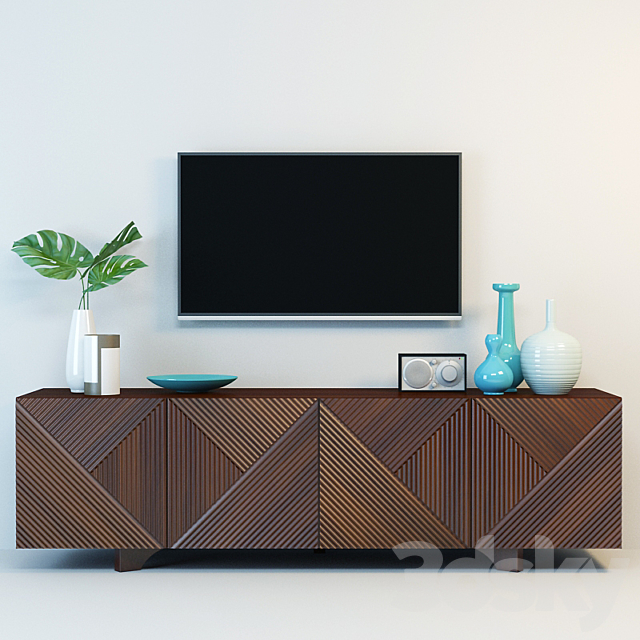 West Elm Media Console 3DSMax File - thumbnail 1