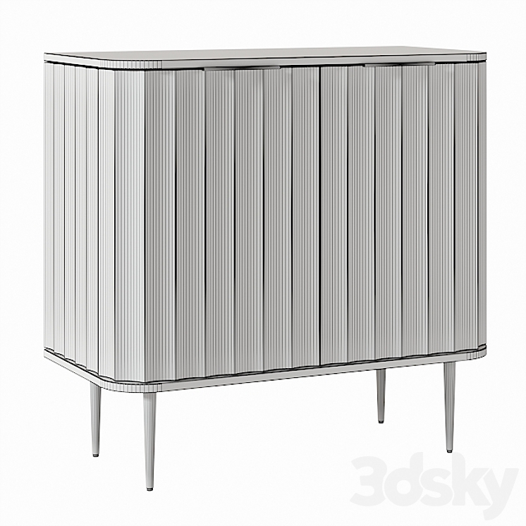 West Elm Vivien Bar Cabinet 3DS Max - thumbnail 2