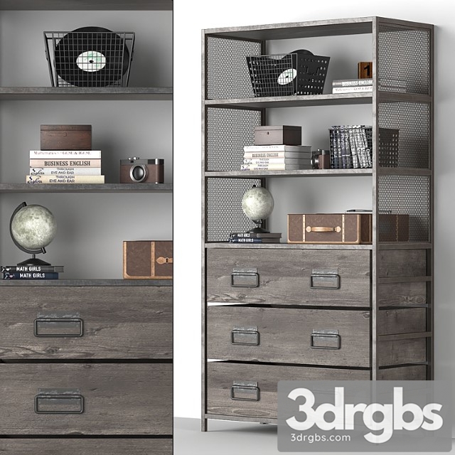 Wexler bookcase 2 3dsmax Download - thumbnail 1