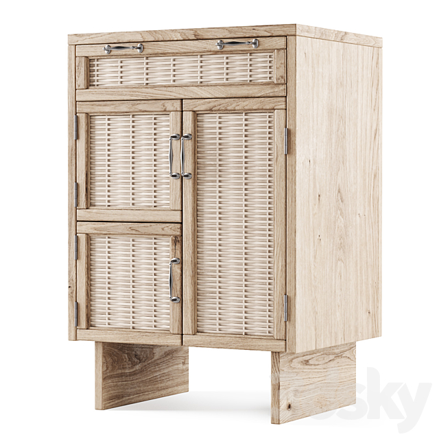 Wooden small cupboard 3DSMax File - thumbnail 1