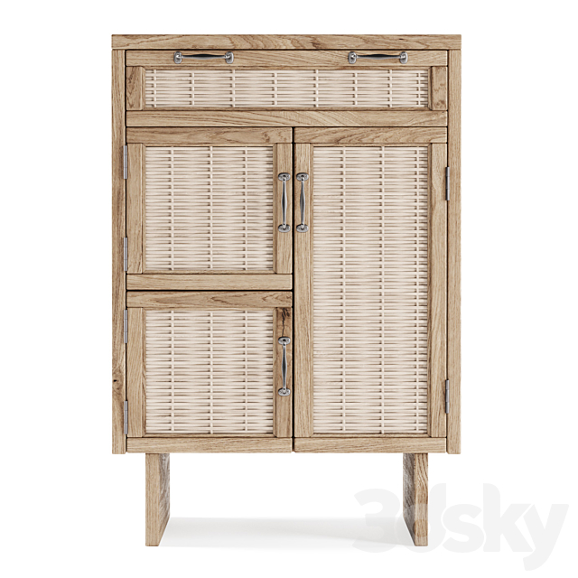 Wooden small cupboard 3DSMax File - thumbnail 2