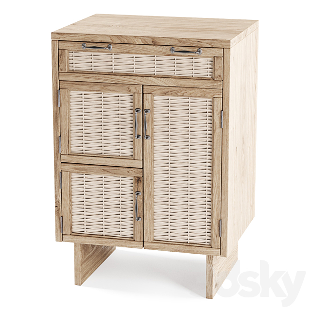 Wooden small cupboard 3DSMax File - thumbnail 3