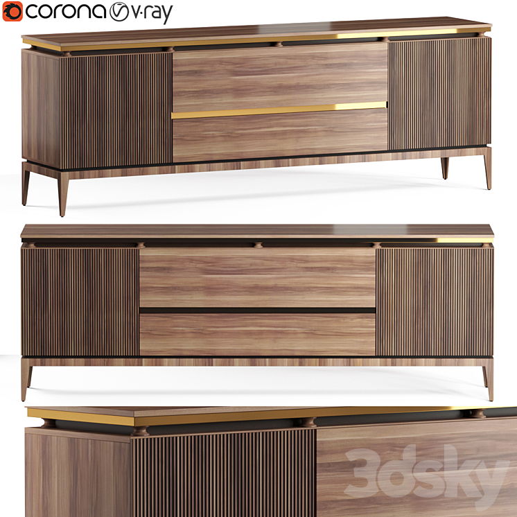 Yolliving mia sideboard 3DS Max - thumbnail 1