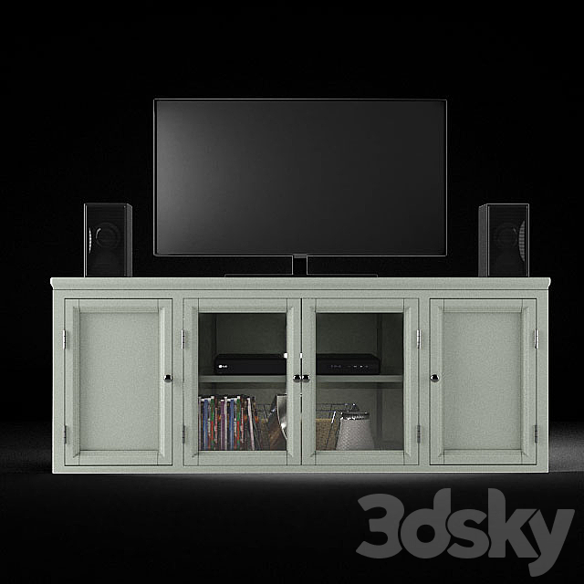 Yosef Corner 57 “TV Stand 3DSMax File - thumbnail 1