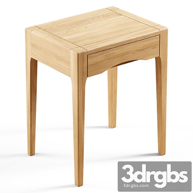 Zara home – the oak wood bedside table with drawer - thumbnail 1