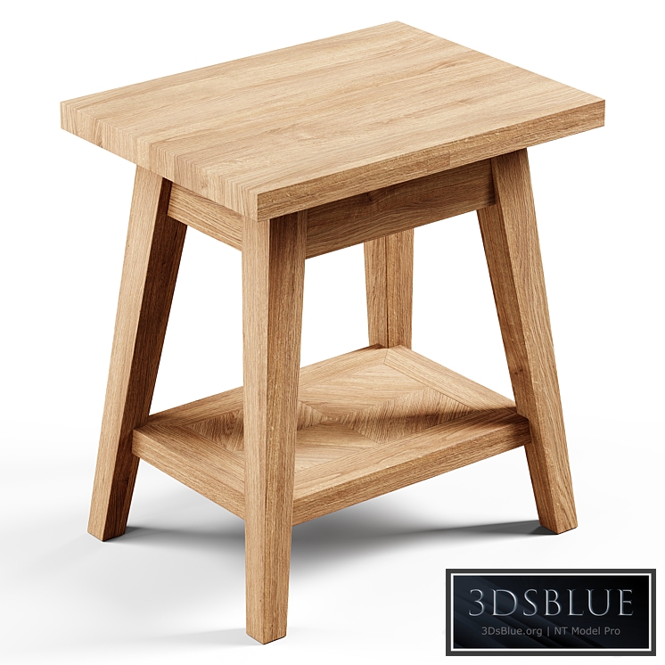 Zara Home – The small recycled wooden table 3DS Max - thumbnail 3