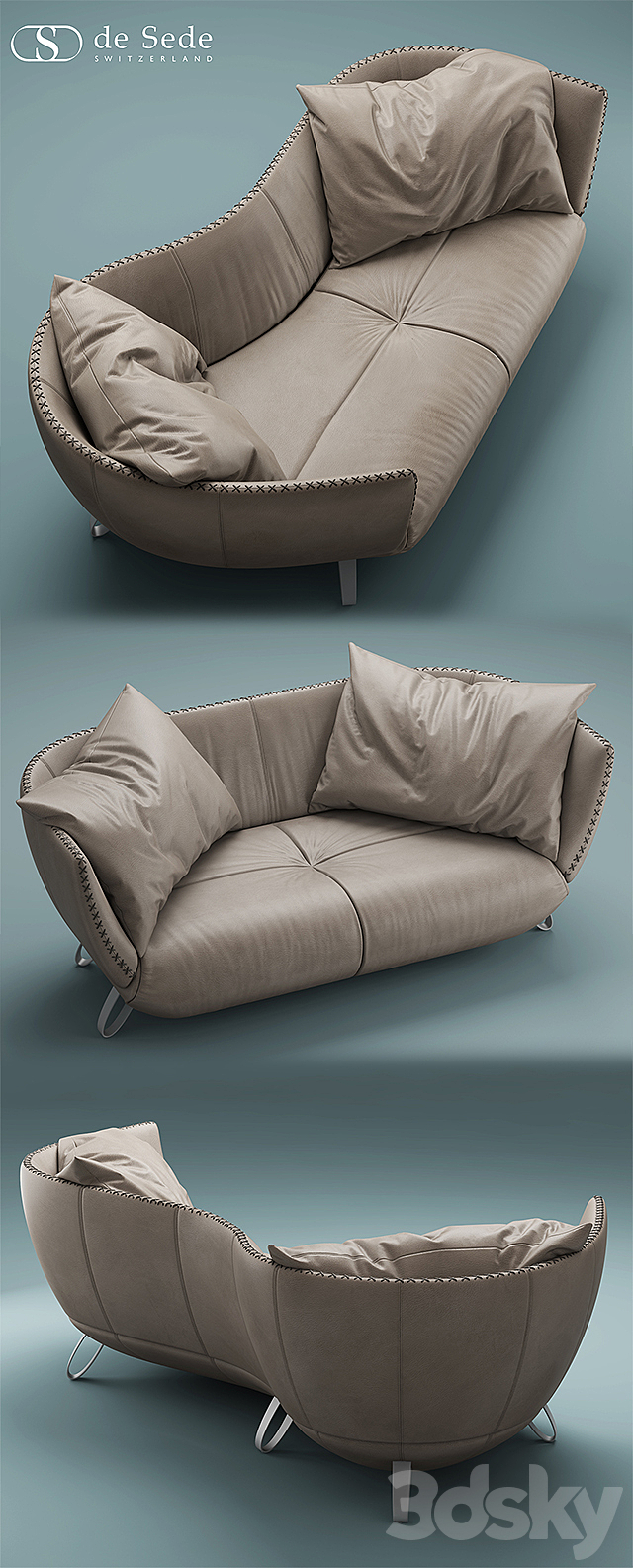 2 Sofa desede DS-102 3DSMax File - thumbnail 2