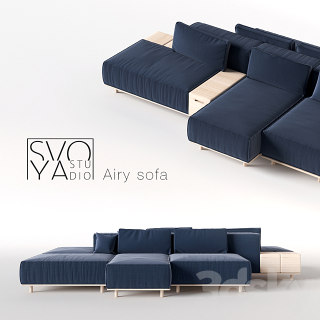 Airy Sofa by SVOYA studio 3ds Max - thumbnail 1