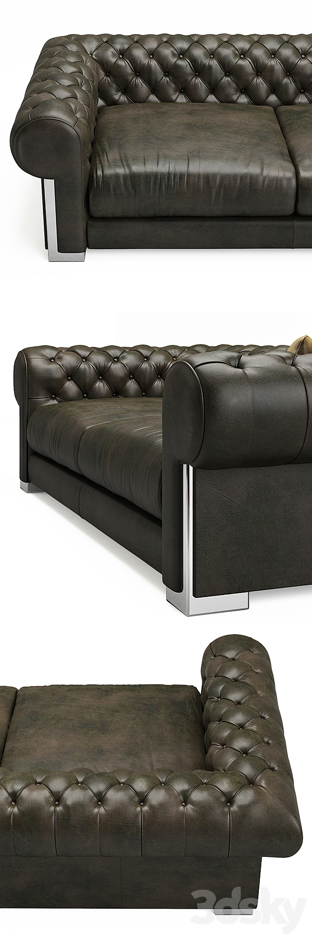 Alberta Cheope Square sofa 3DSMax File - thumbnail 2