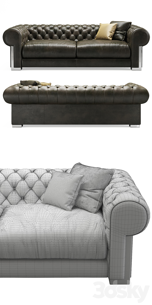 Alberta Cheope Square sofa 3DSMax File - thumbnail 3