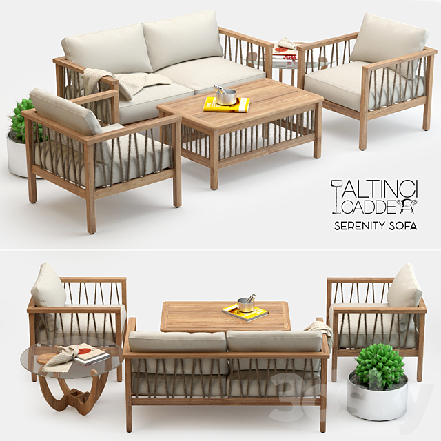 Altinci Cadde Serenity Garden Sofa Set 3DSMax File - thumbnail 1