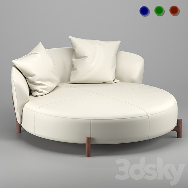 Amalia sofa from Natuzzi Italia 3DSMax File - thumbnail 1