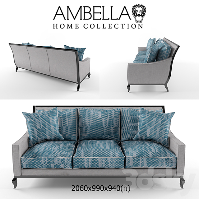 Ambella home JULES SOFA 3DSMax File - thumbnail 2