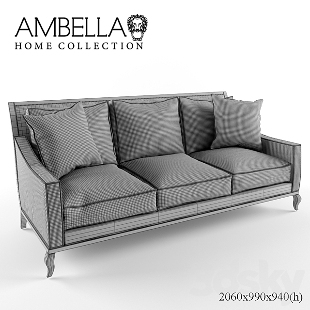 Ambella home JULES SOFA 3DSMax File - thumbnail 3