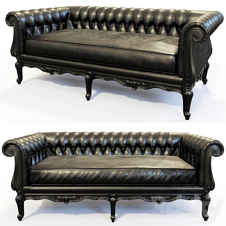 Angelo Cappellini sofa 3DS Max Model - thumbnail 1