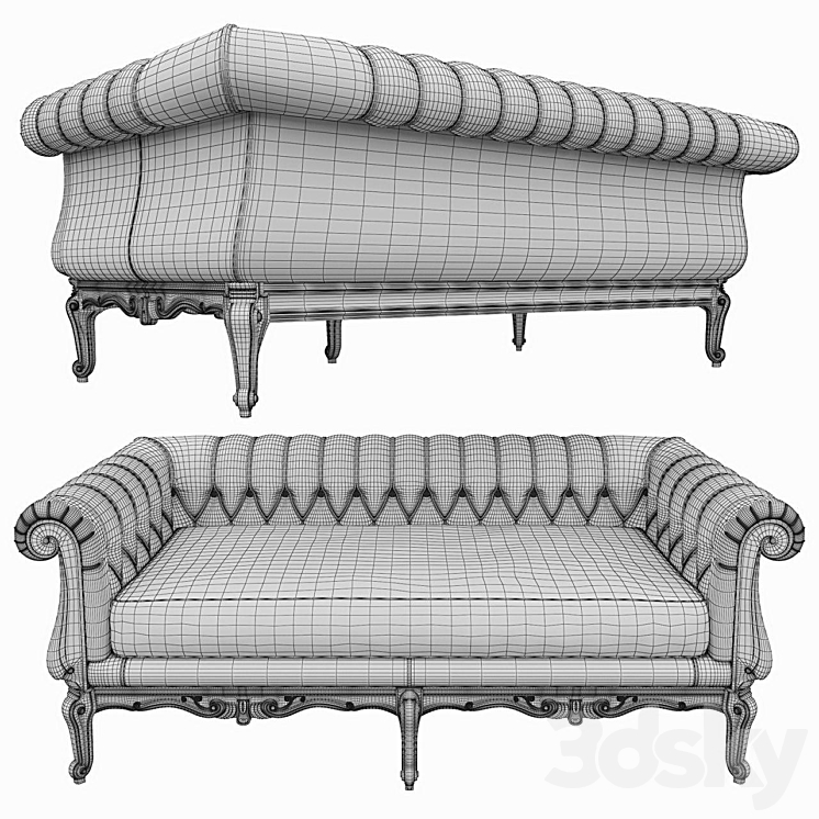 Angelo Cappellini sofa 3DS Max Model - thumbnail 2