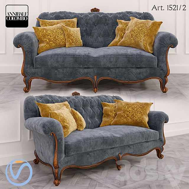 Annibale Colombo sofa 3DSMax File - thumbnail 1