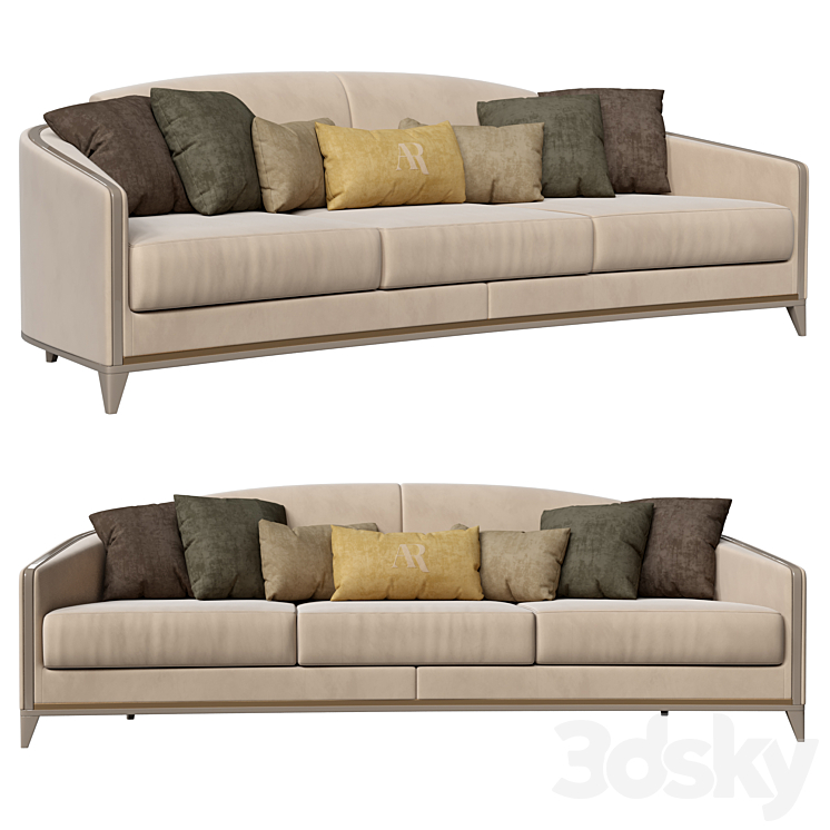 AR Arredamenti Victor sofa 3DS Max Model - thumbnail 1