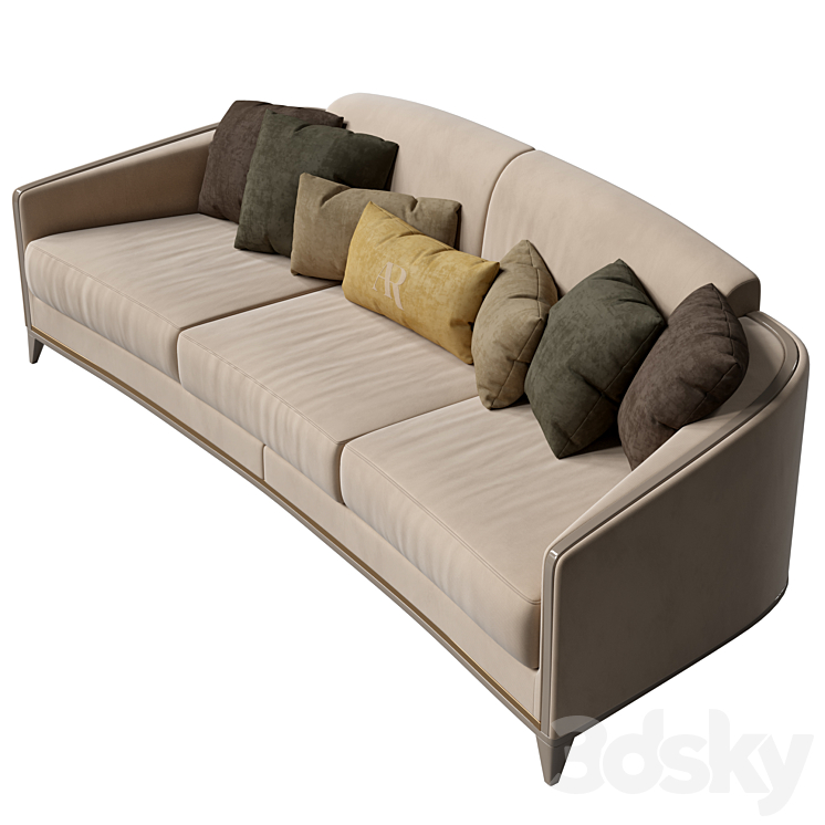 AR Arredamenti Victor sofa 3DS Max Model - thumbnail 2