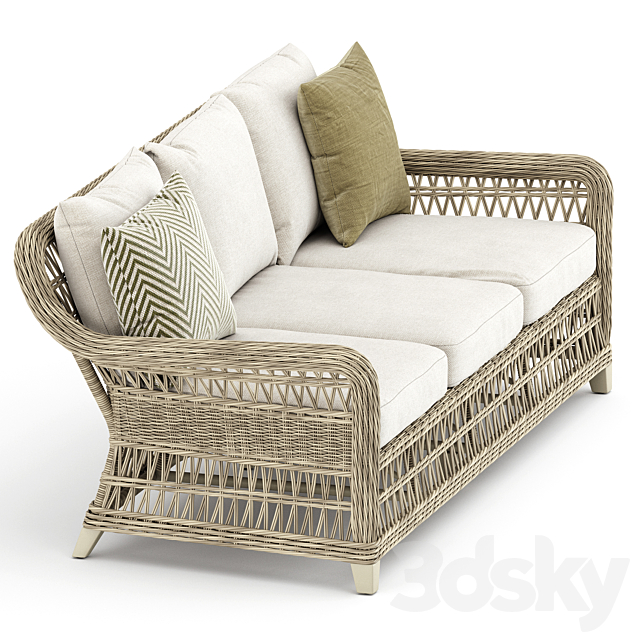 Arbor sofa 3 seat by Janus et Cie 3DSMax File - thumbnail 4